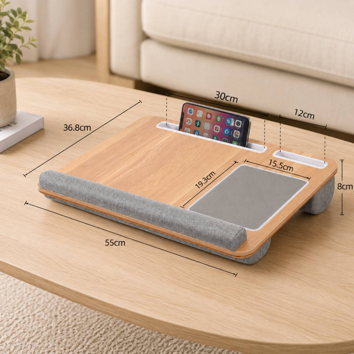 Support ordinateur portable Elevodesk avec dimensions précises
