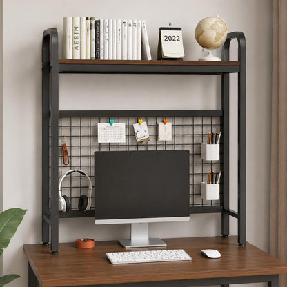 Bureau étagère Ervane variante de couleur noire.