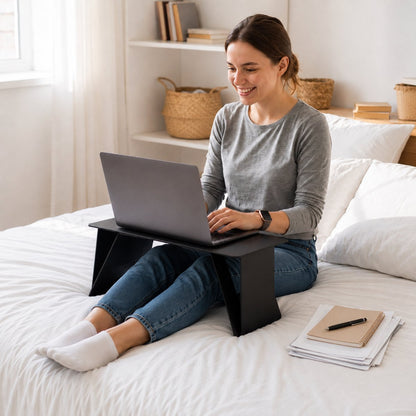 Support ordinateur portable Nolyvis avec base solide pour stabilité optimale.