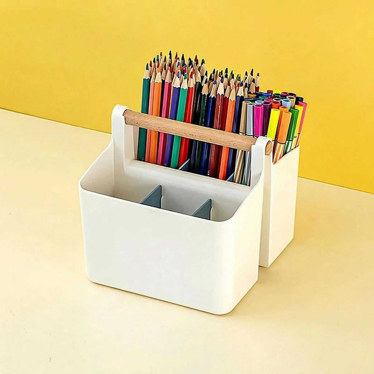 organisateur de bureau caddyo petit avec séparateur bleu