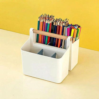 organisateur de bureau caddyo petit avec séparateur bleu