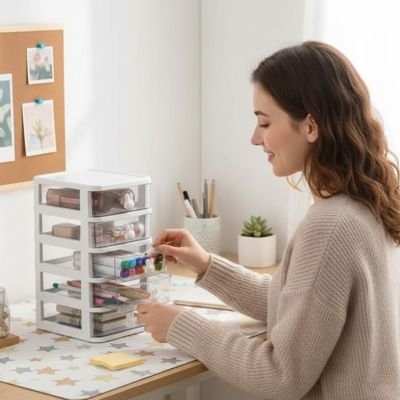 Organisateur de bureau Luniva avec structure robuste et stable.