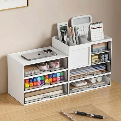 Organisateur de bureau Tirovia avec plusieurs tiroirs pour un rangement organisé