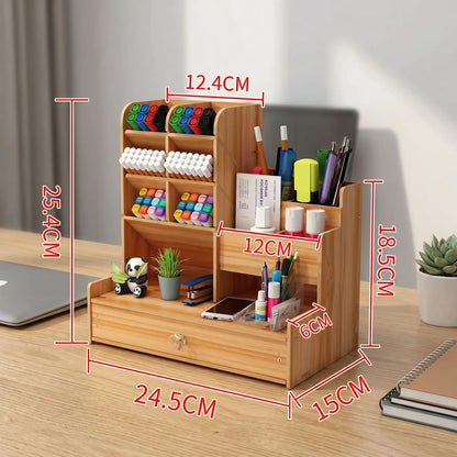Organisateur de bureau Orlixan avec dimensions détaillées 