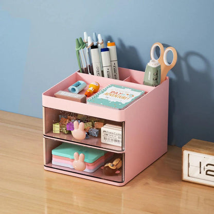 organiseur de bureau claritybox rose