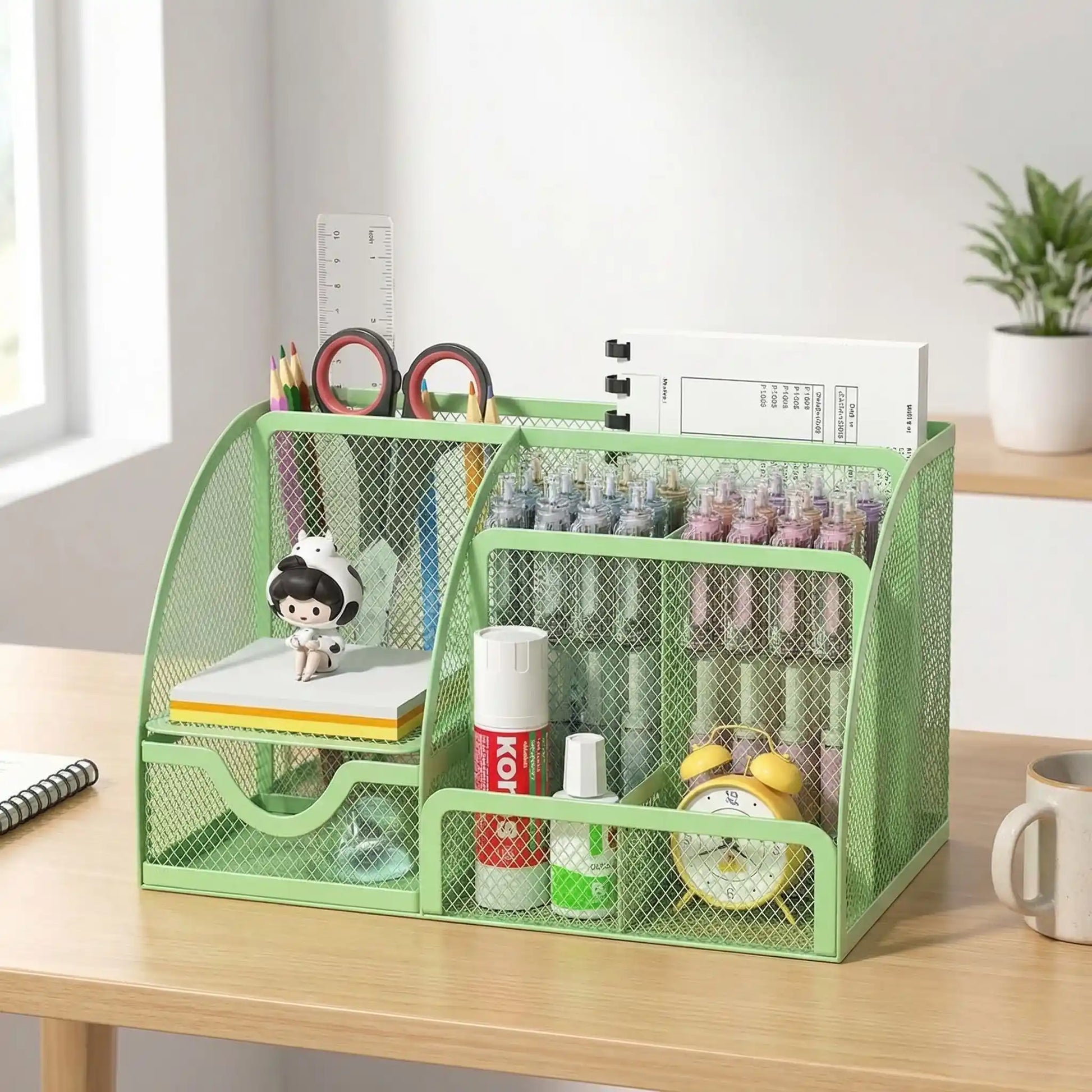 organiseur de bureau mesh variante vert