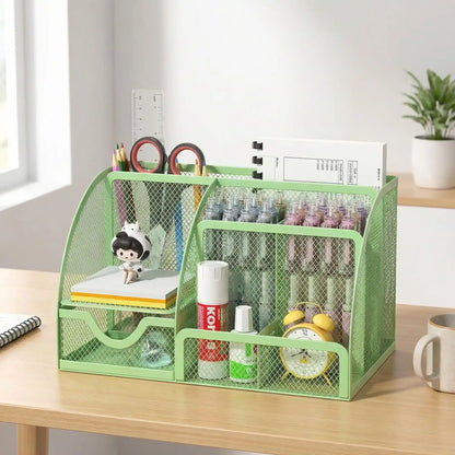 organiseur de bureau mesh variante vert
