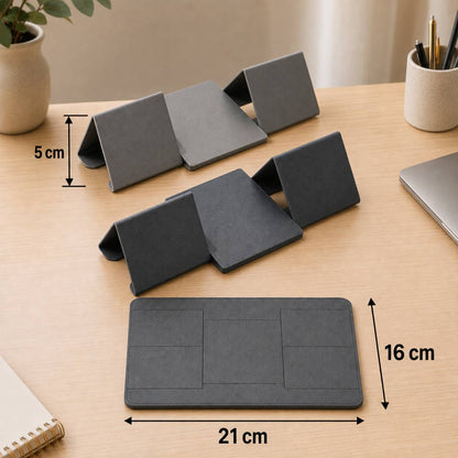 Support ordinateur Plyvex avec dimensions.