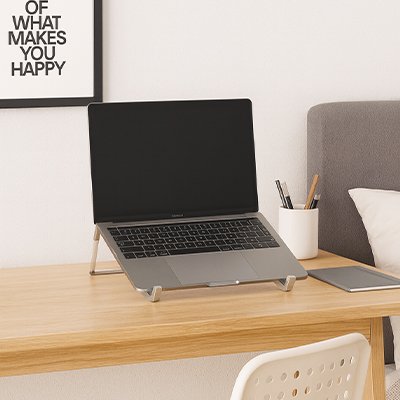 Support Ergolyx avec ventilation optimisée pour éviter la surchauffe.